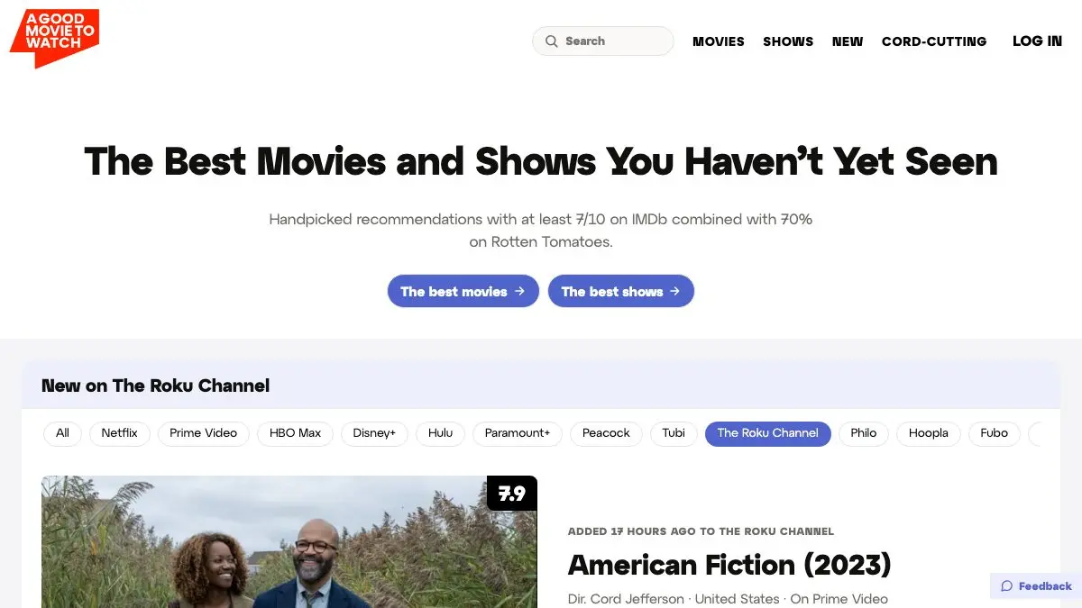 Screenshot of A Good Movie to Watch