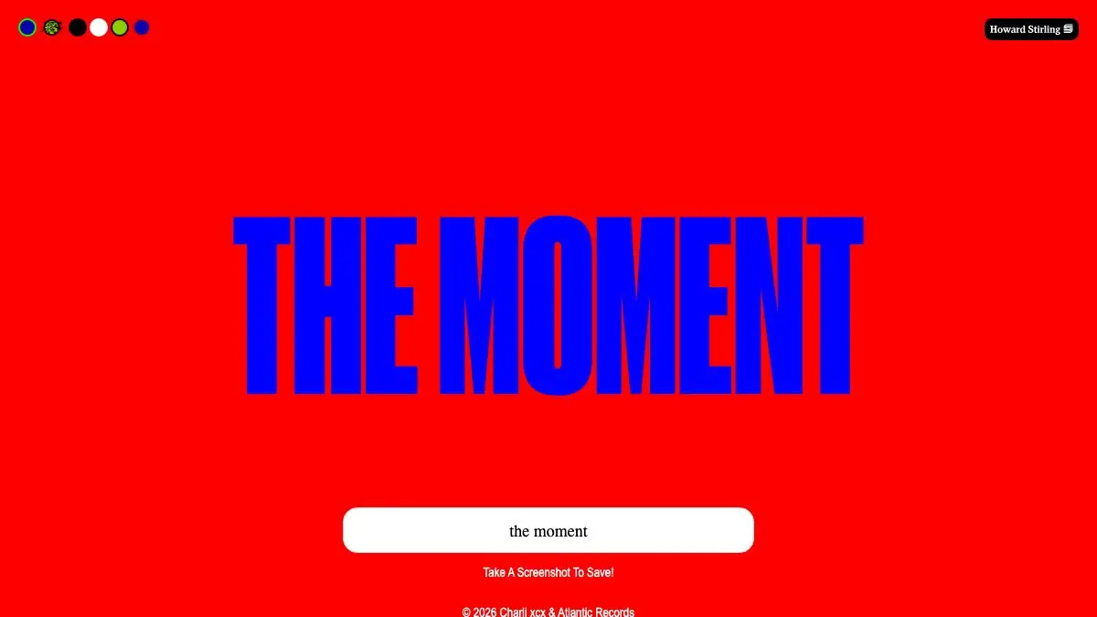 Screenshot of Brat Generator