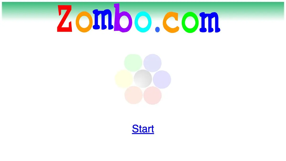Screenshot of Zombo.com